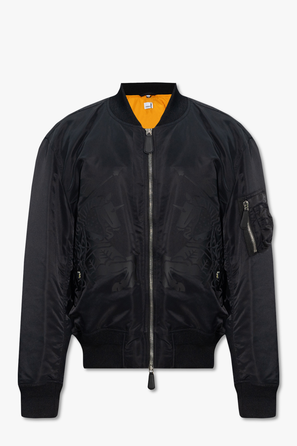 Burberry black cheap bomber jacket